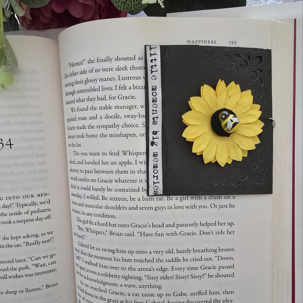 Sunflower Hidden Paperclip Bookmark